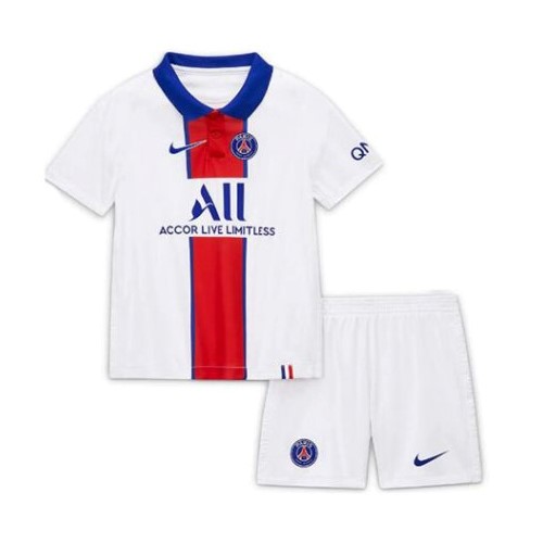 Camiseta Paris Saint Germain Replica Segunda Ropa Niños 2020/21 Blanco